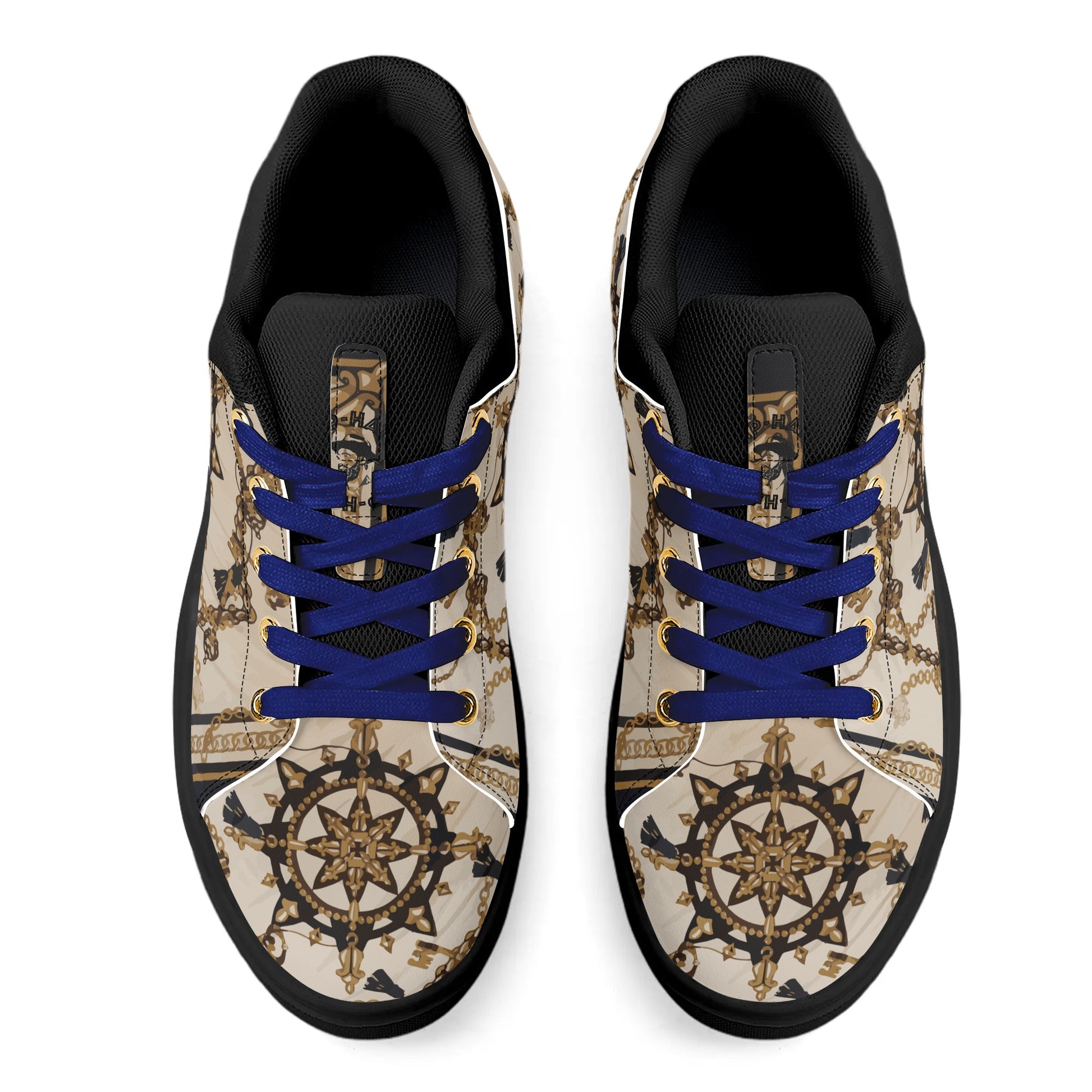 Sailor Jerri Unisex Lightweight Low Top PU Mesh Skateboard Shoes - HipHatter