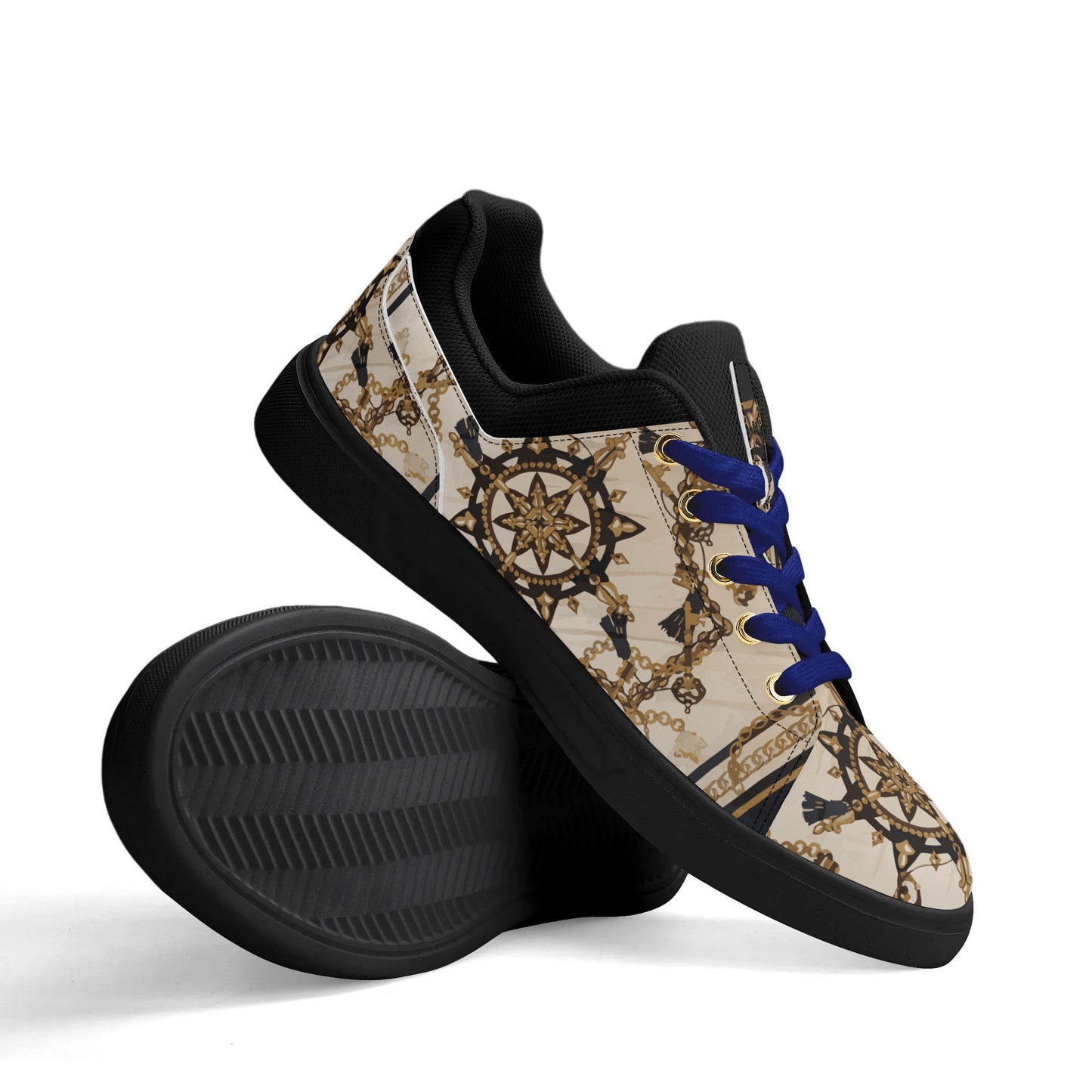 Sailor Jerri Unisex Lightweight Low Top PU Mesh Skateboard Shoes - HipHatter
