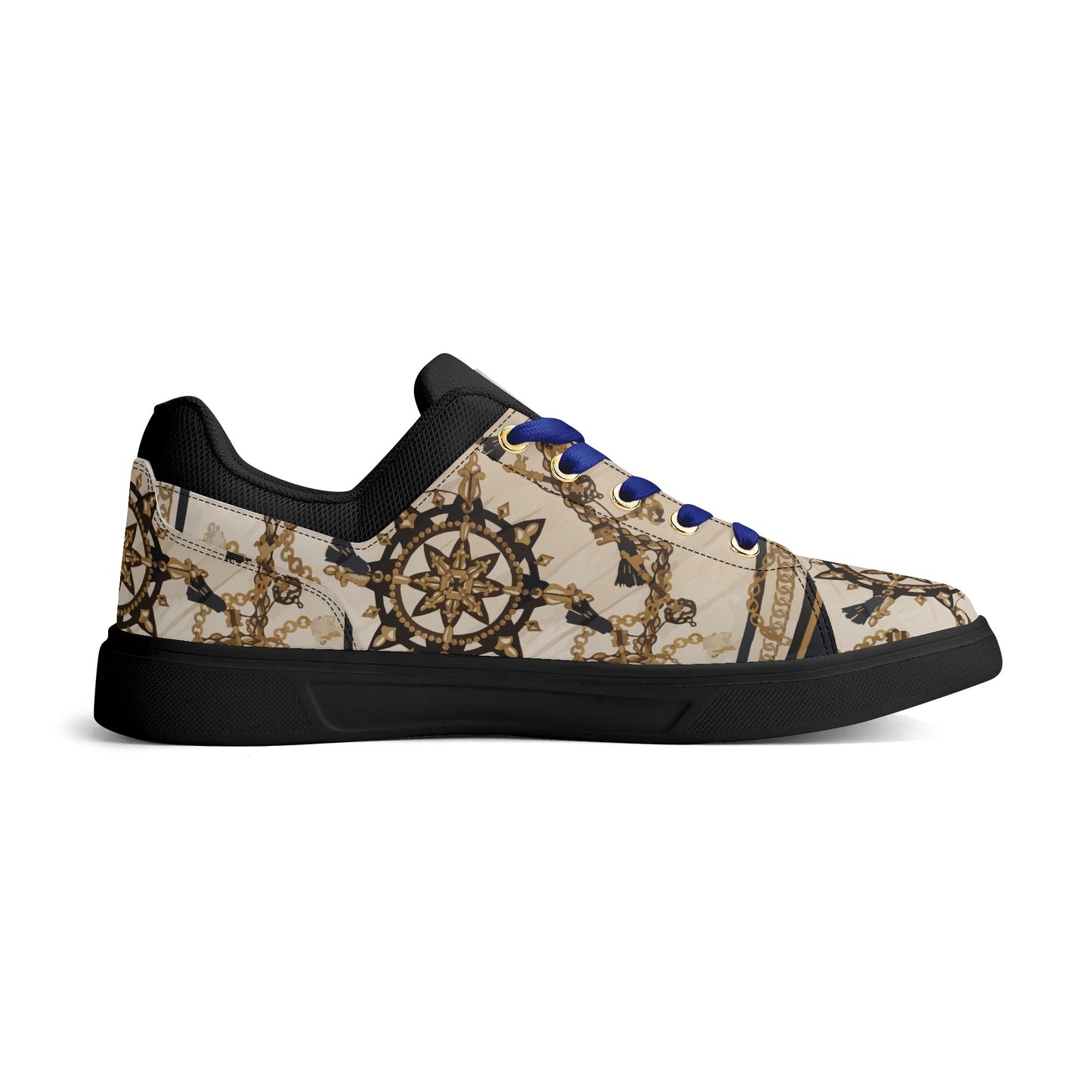 Sailor Jerri Unisex Lightweight Low Top PU Mesh Skateboard Shoes - HipHatter