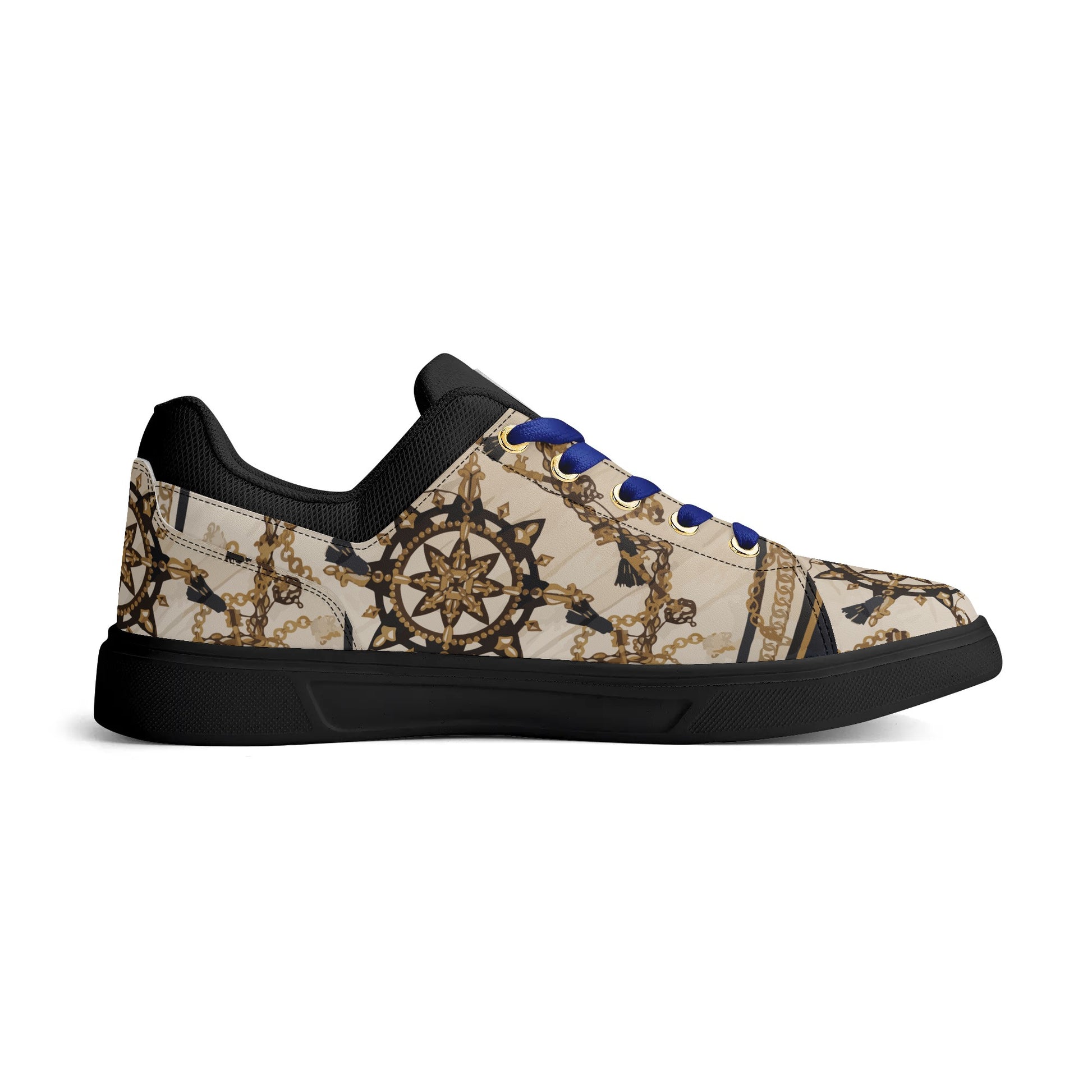 Sailor Jerri Unisex Lightweight Low Top PU Mesh Skateboard Shoes - HipHatter