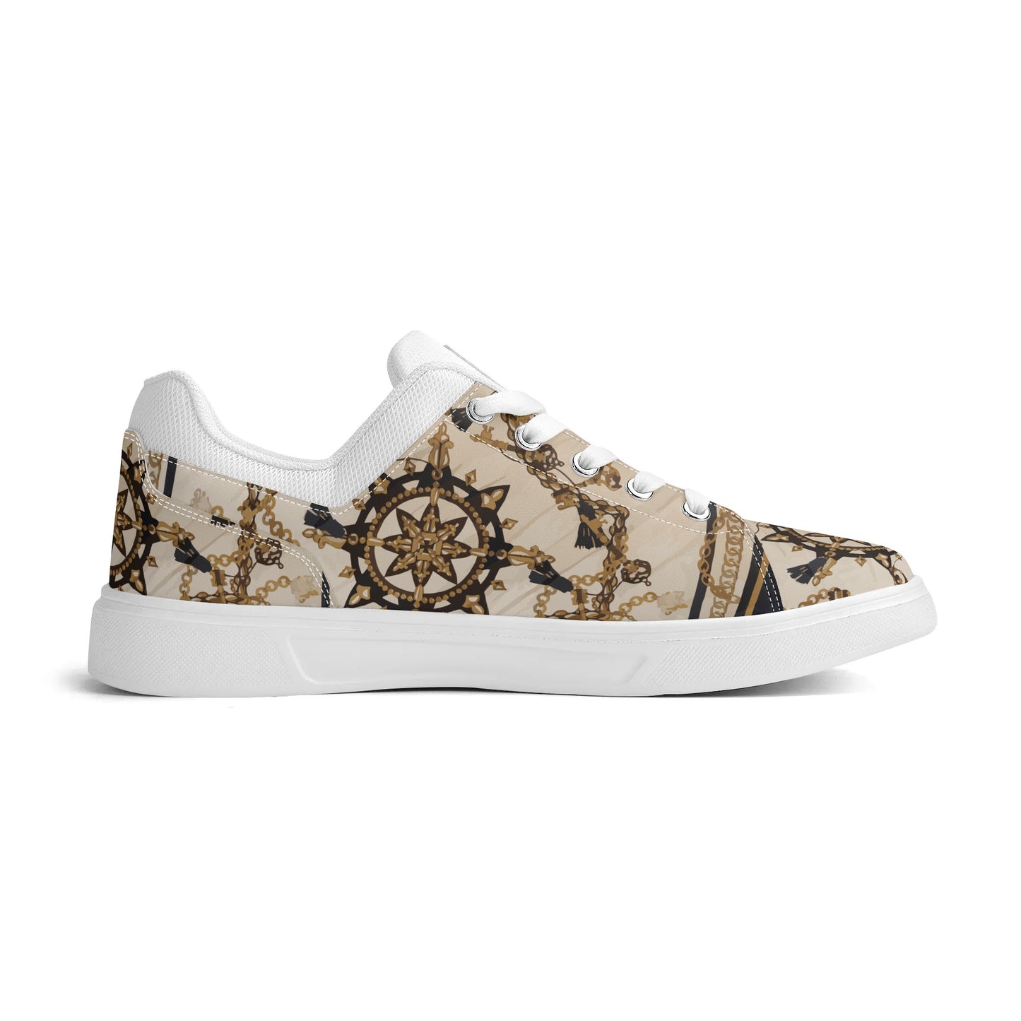 Sailor Jerri Unisex Lightweight Low Top PU Mesh Skateboard Shoes - HipHatter