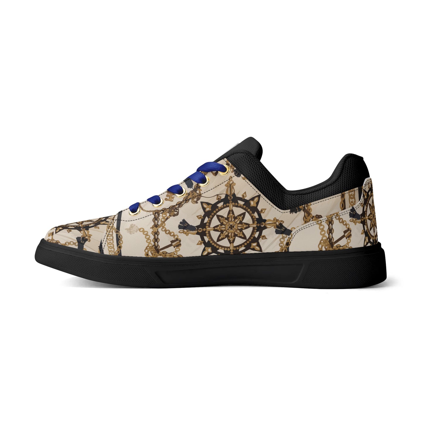 Sailor Jerri Unisex Lightweight Low Top PU Mesh Skateboard Shoes - HipHatter