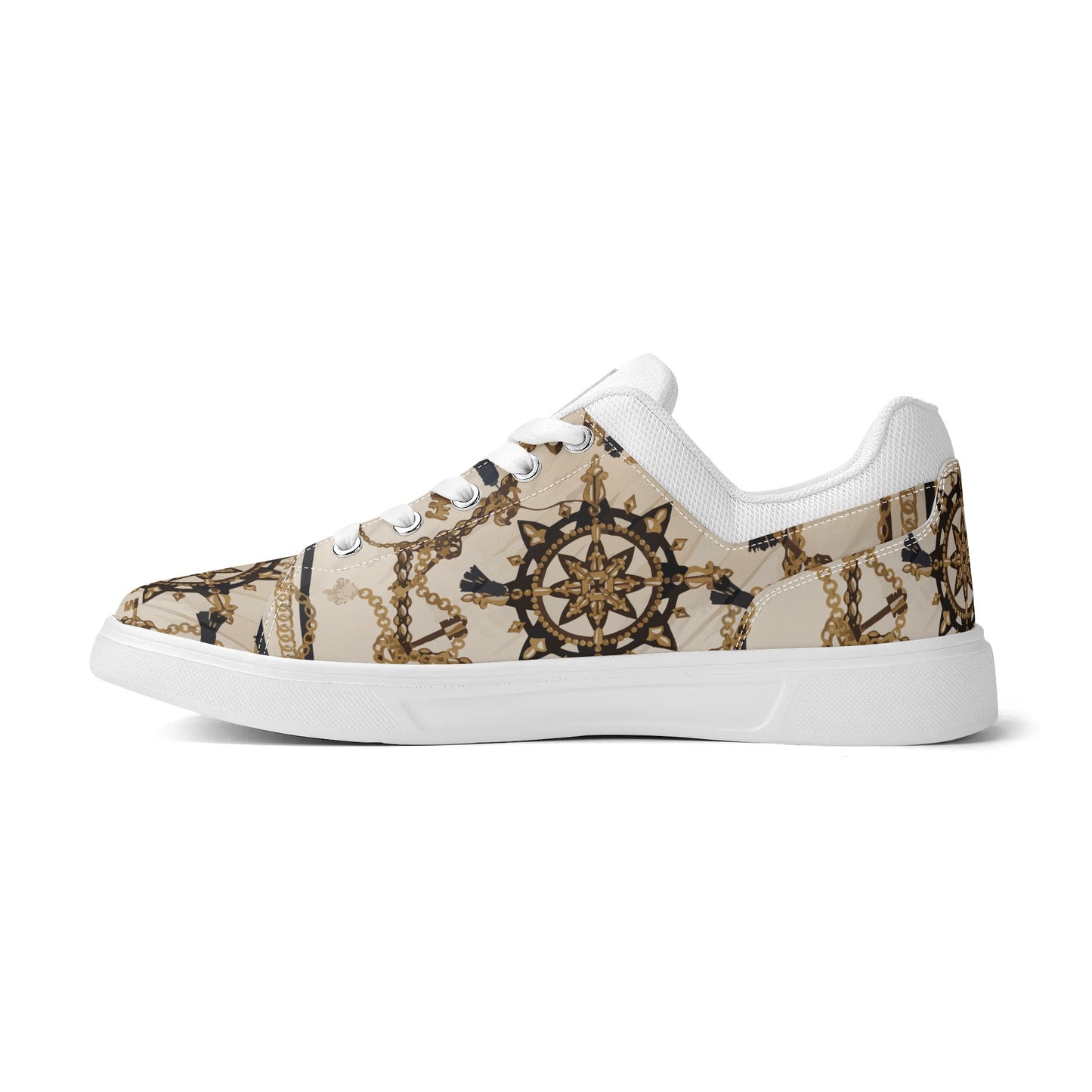 Sailor Jerri Unisex Lightweight Low Top PU Mesh Skateboard Shoes - HipHatter