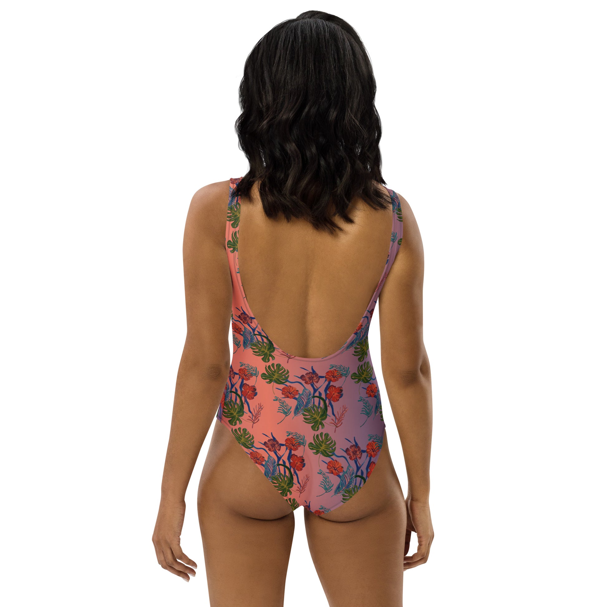 Till Dawn Purple Floral One-Piece Swimsuit - HipHatter
