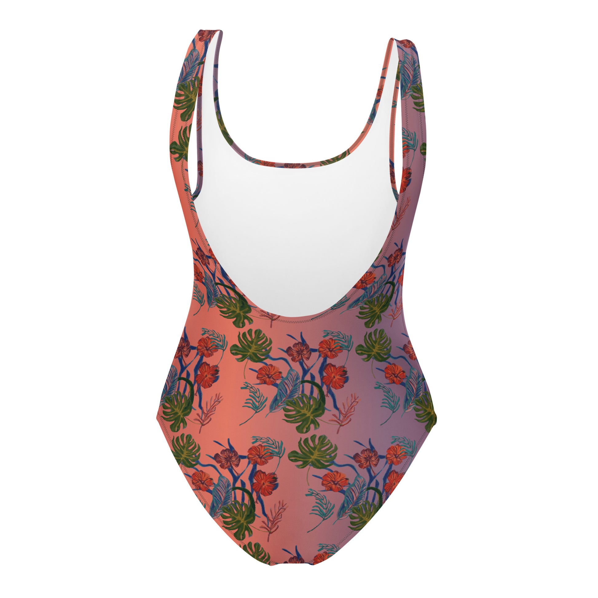 Till Dawn Purple Floral One-Piece Swimsuit - HipHatter