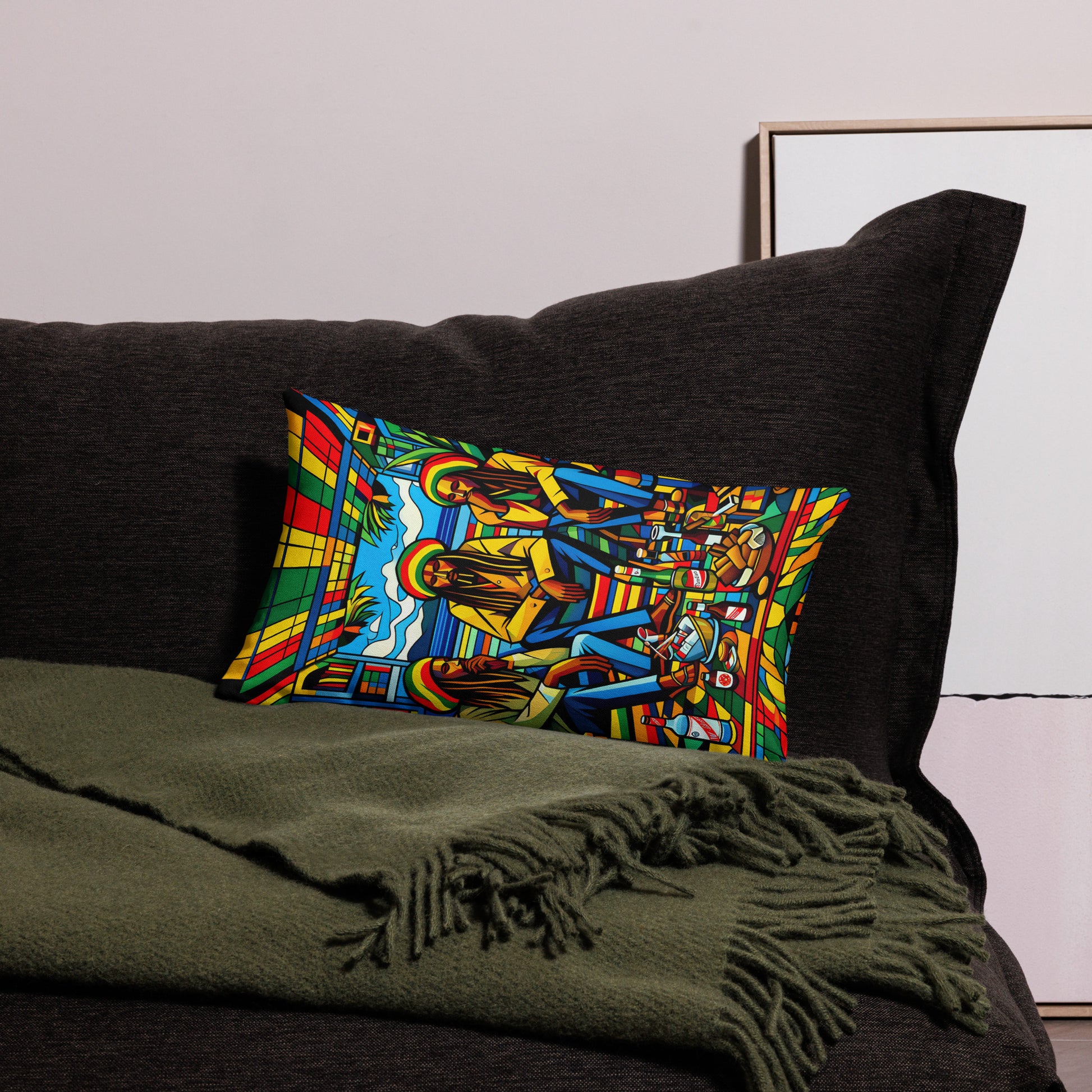 Three Wise Rasta Men Premium Pillow - HipHatter