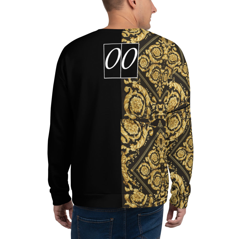 Real Life black and gold baroque team Unisex Sweatshirt - HipHatter