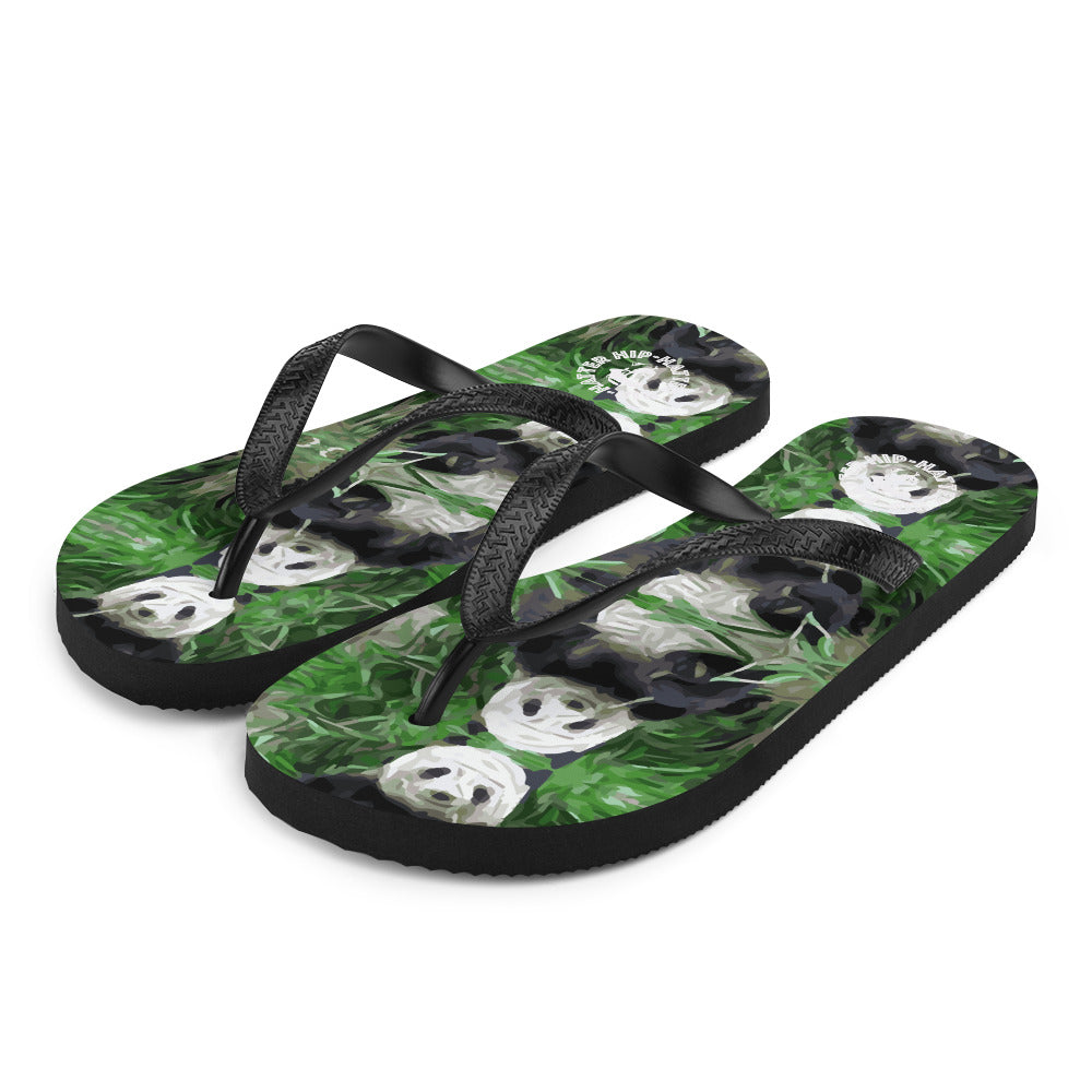 Panda Life Green Flip-Flops - HipHatter