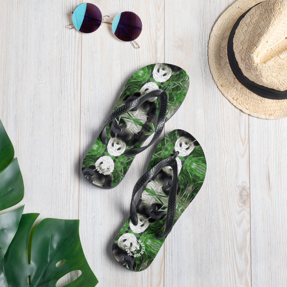 Panda Life Green Flip-Flops - HipHatter