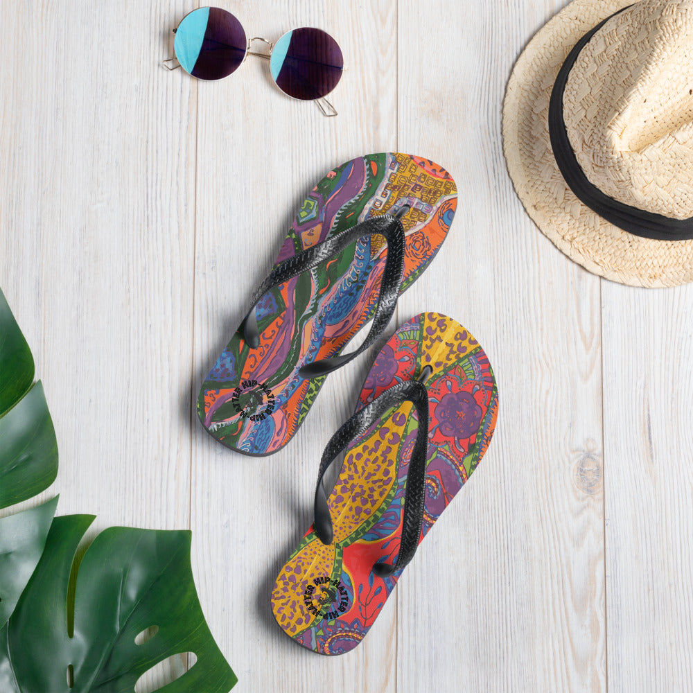 90s Knit Odd Flip-Flops - Hip-Hatter