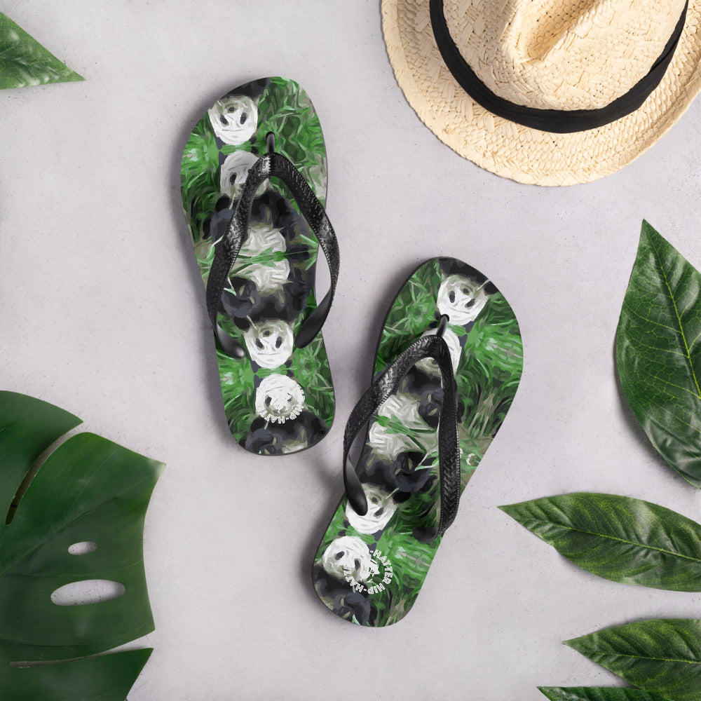 Panda Life Green Flip-Flops - HipHatter