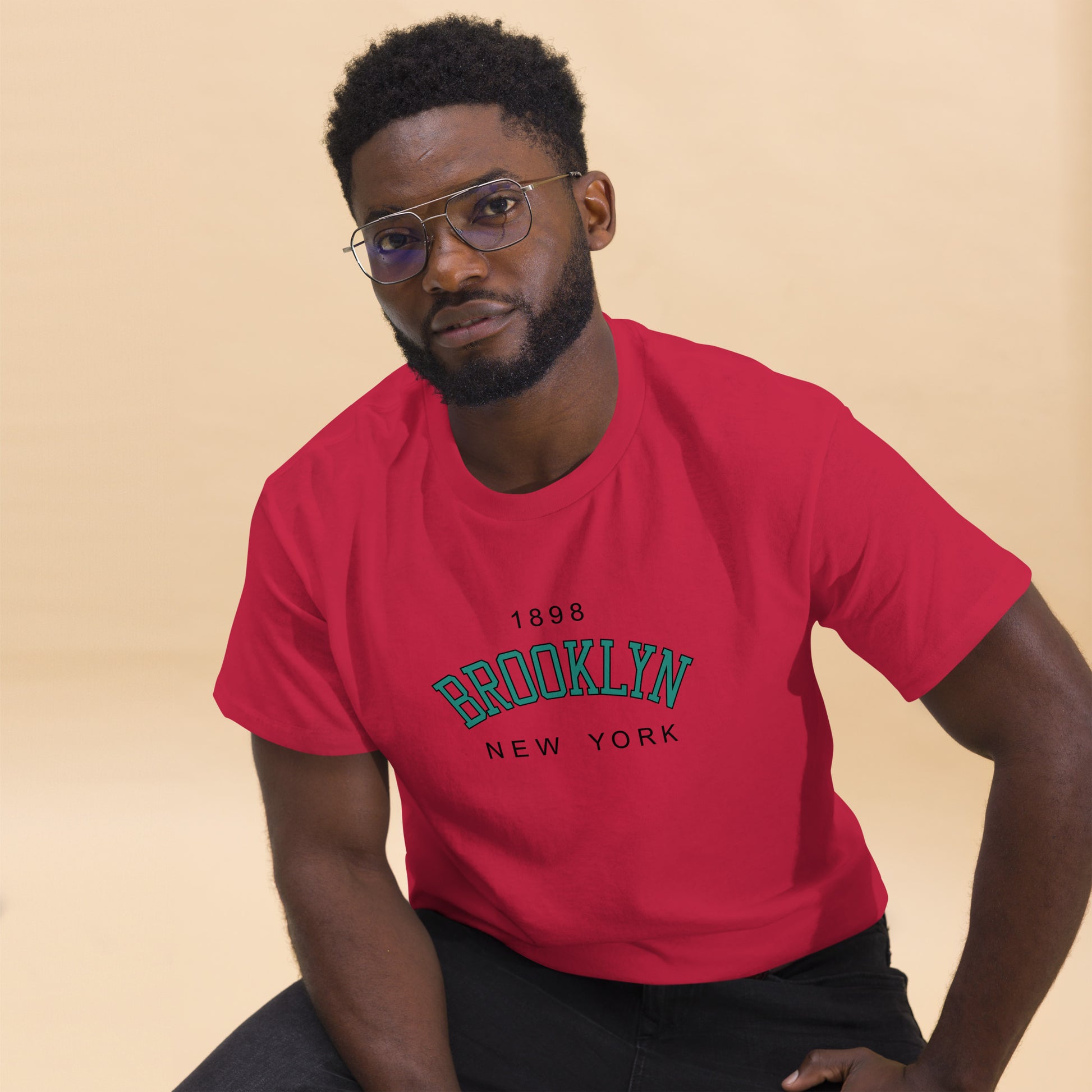 1898 Brooklyn New York College T Shirt - HipHatter