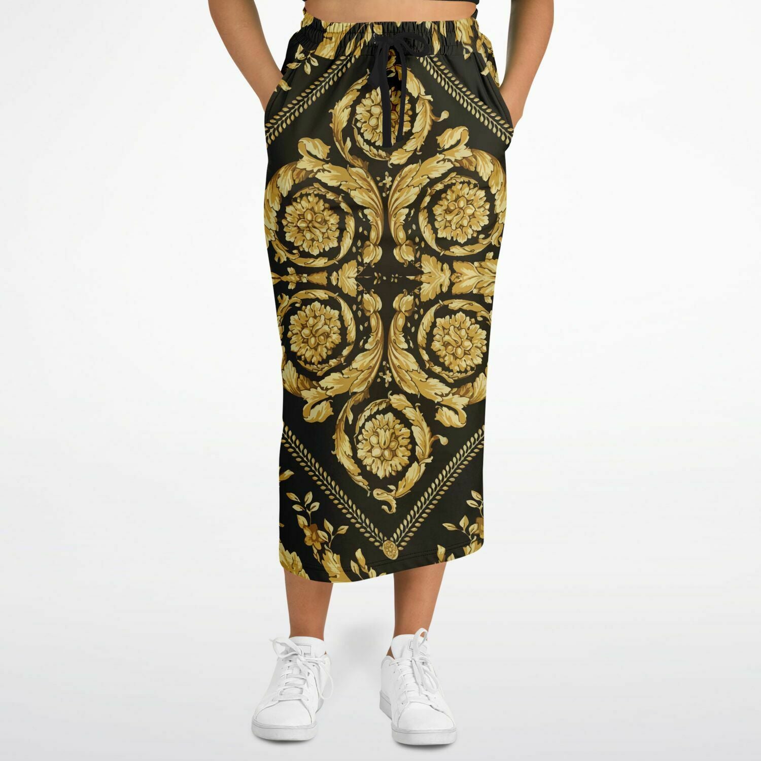 Long skirt gold sale