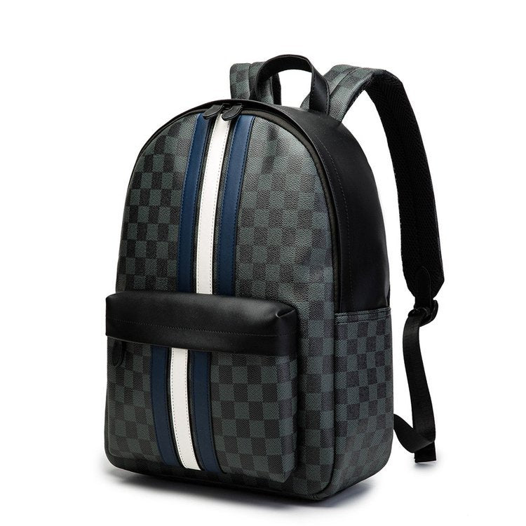 Classic French Grey Checkered Backpack - HipHatter