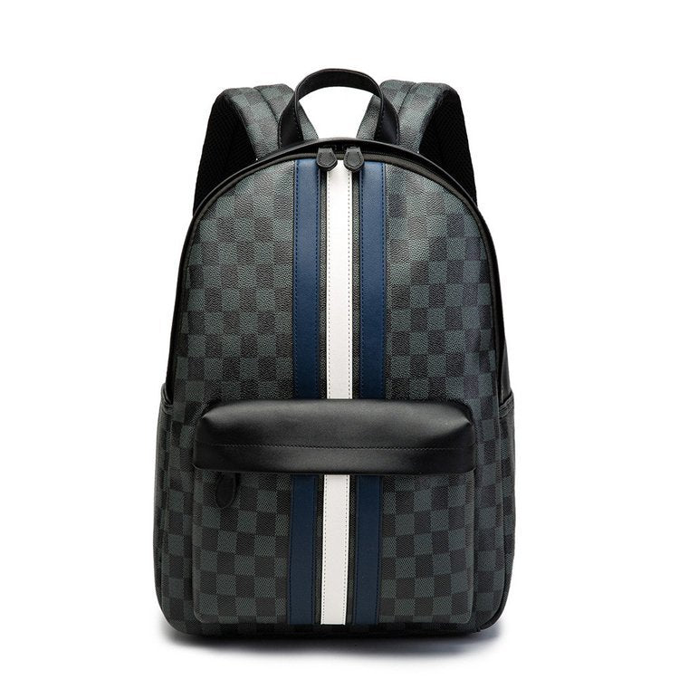Classic French Grey Checkered Backpack - HipHatter