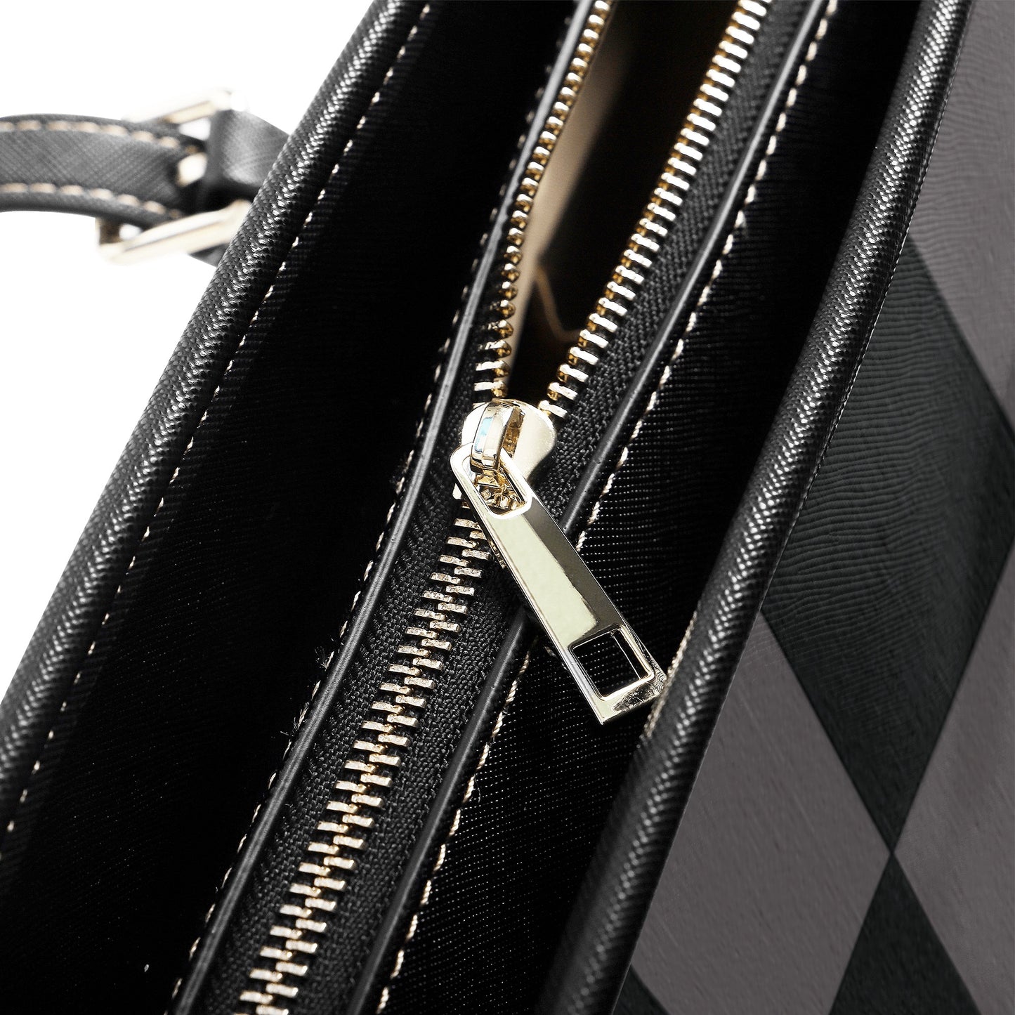 Classic Plaid Design Hand Held Business Luggage Travel Bag Tote Bag - HipHatter