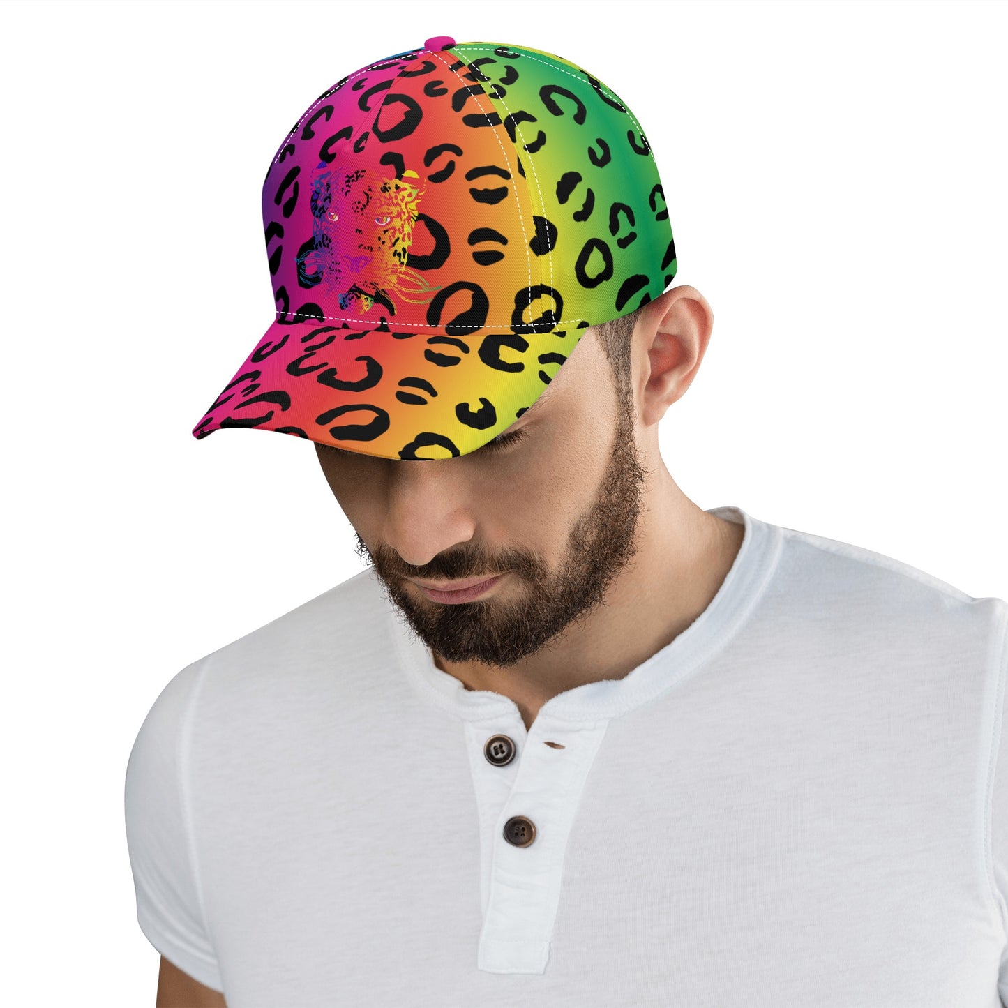 Rainbow Leopard Baseball Cap - HipHatter