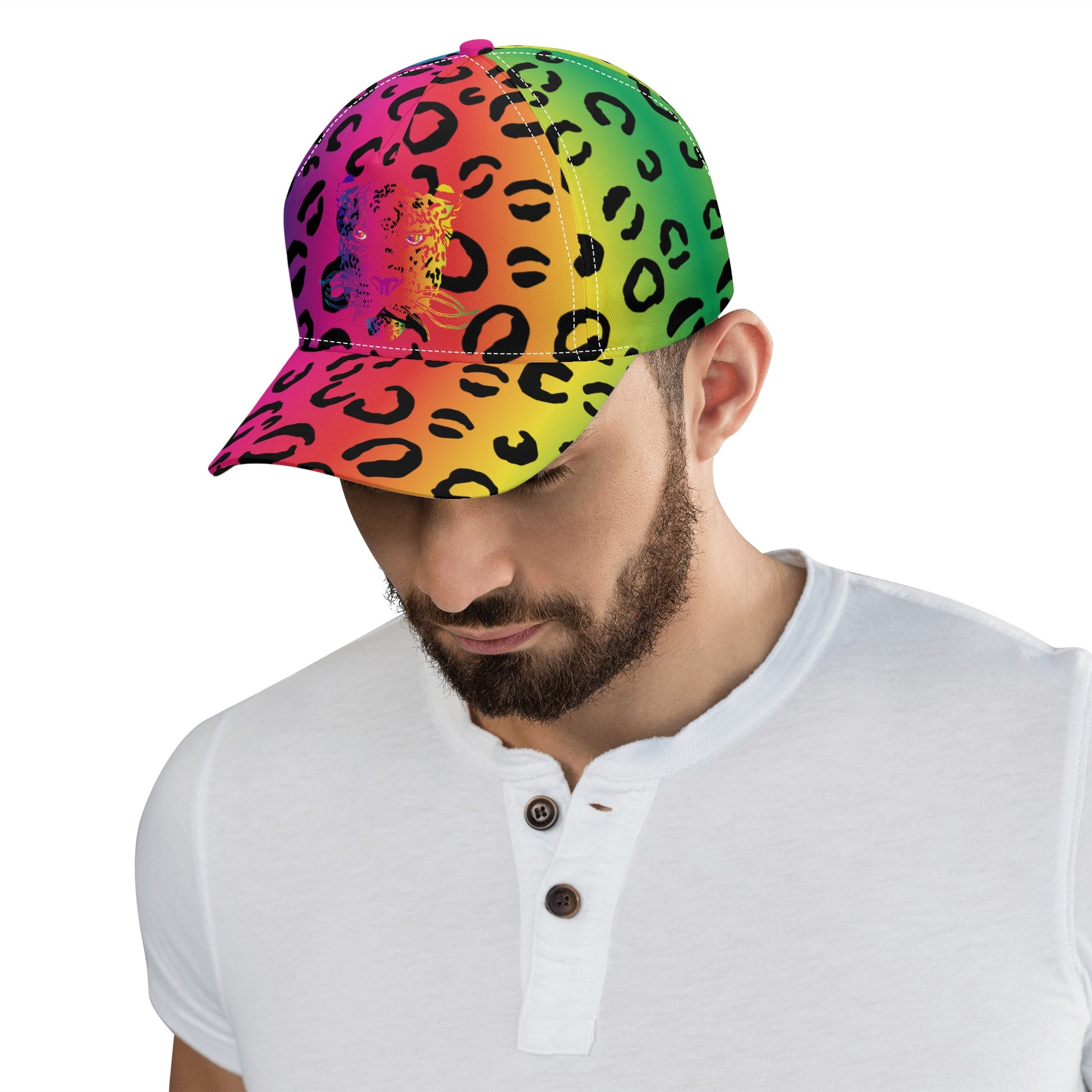 Rainbow Leopard Baseball Cap - HipHatter