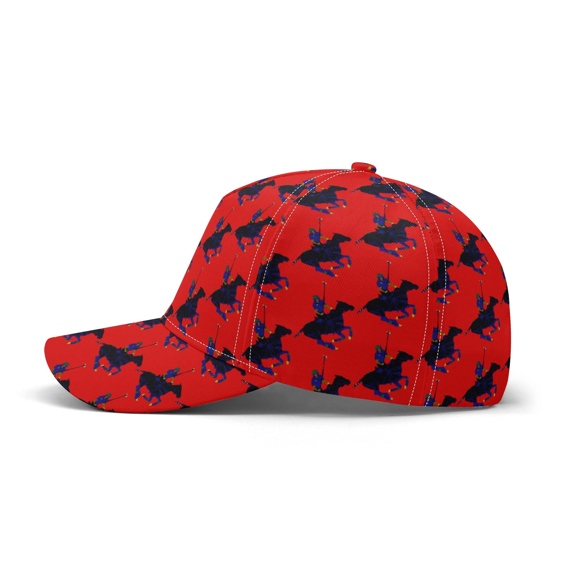 Red Polo Carib Pony Pattern Baseball Cap - HipHatter