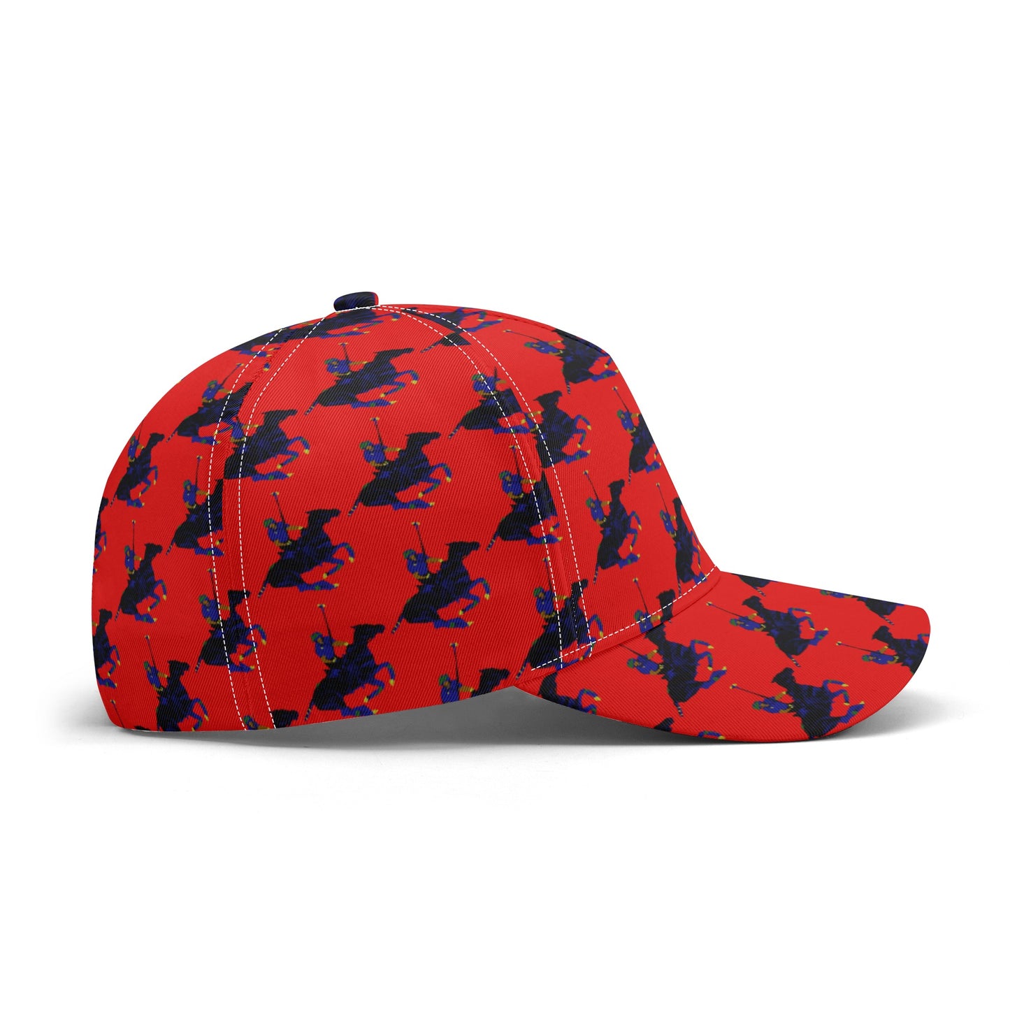 Red Polo Carib Pony Pattern Baseball Cap - HipHatter