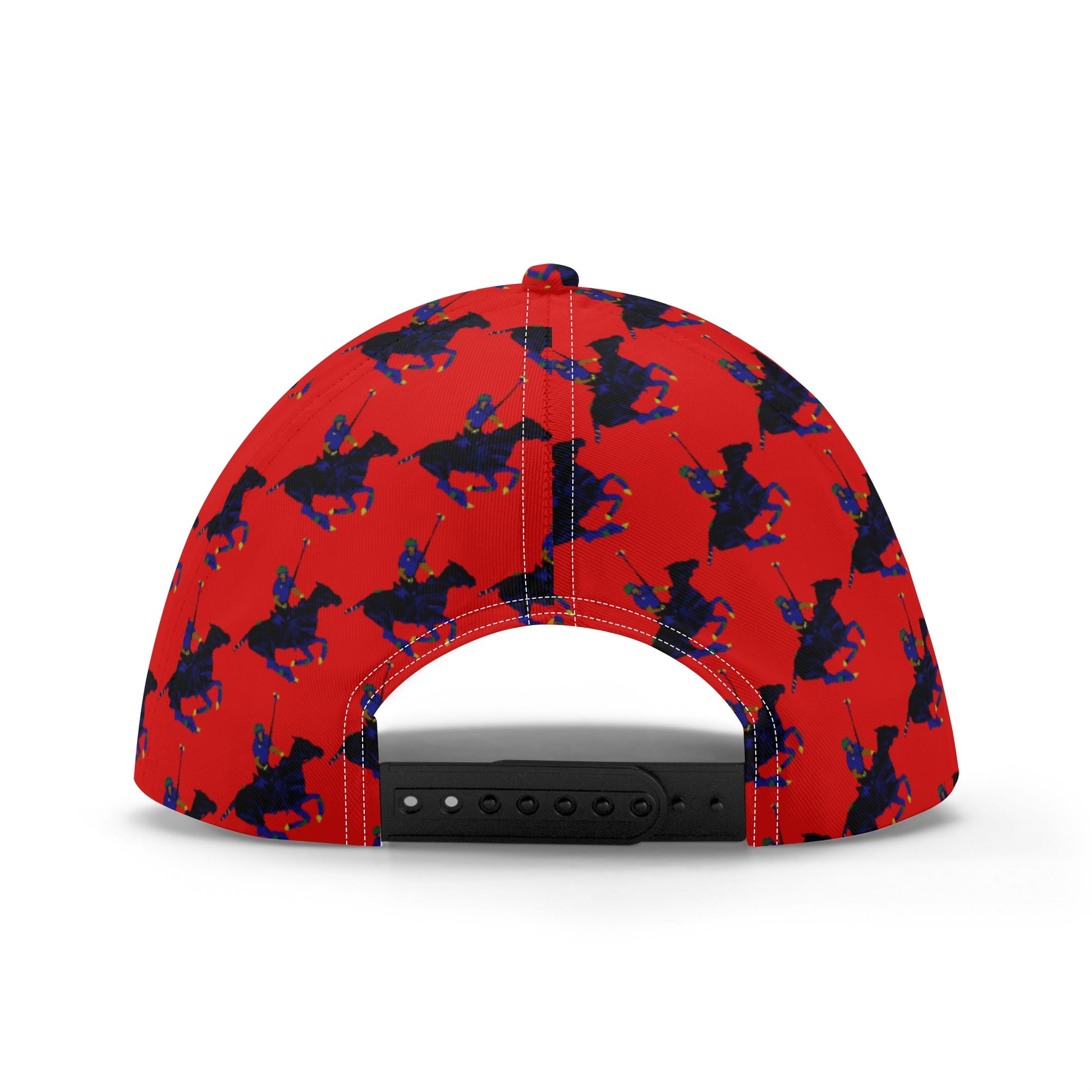 Red Polo Carib Pony Pattern Baseball Cap - HipHatter