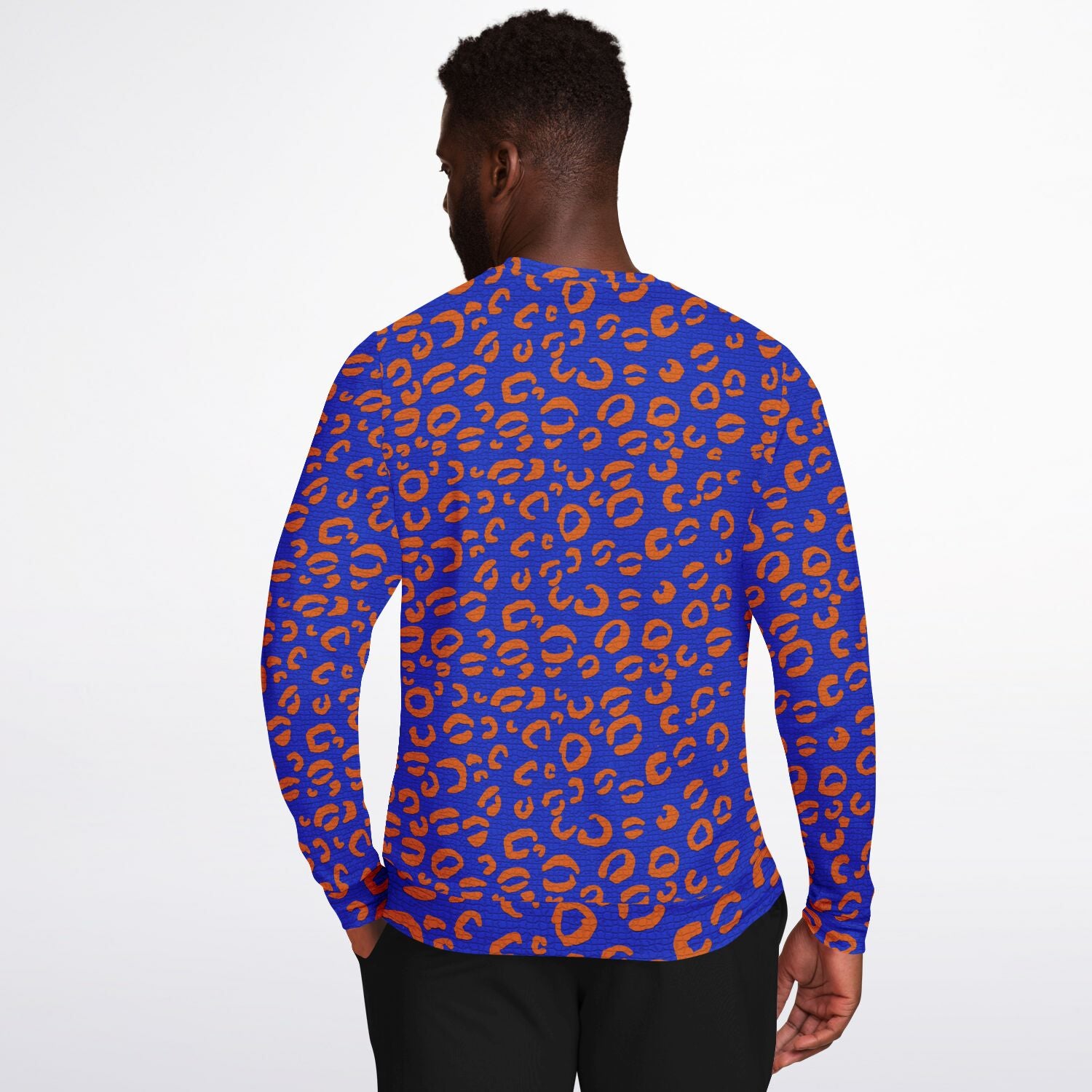 New York Knicks Colour Inspired Mosaic Leopard Print Sweatshirt - HipHatter