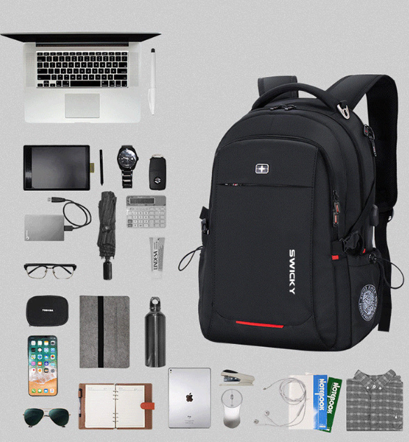 SWISS STYLE ANTI THEFT Business Laptop Backpack - HipHatter