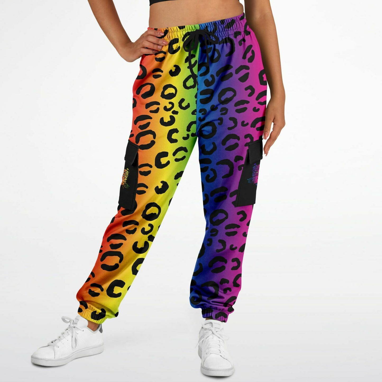 Rainbow Leopard Safari Sweatpants - HipHatter
