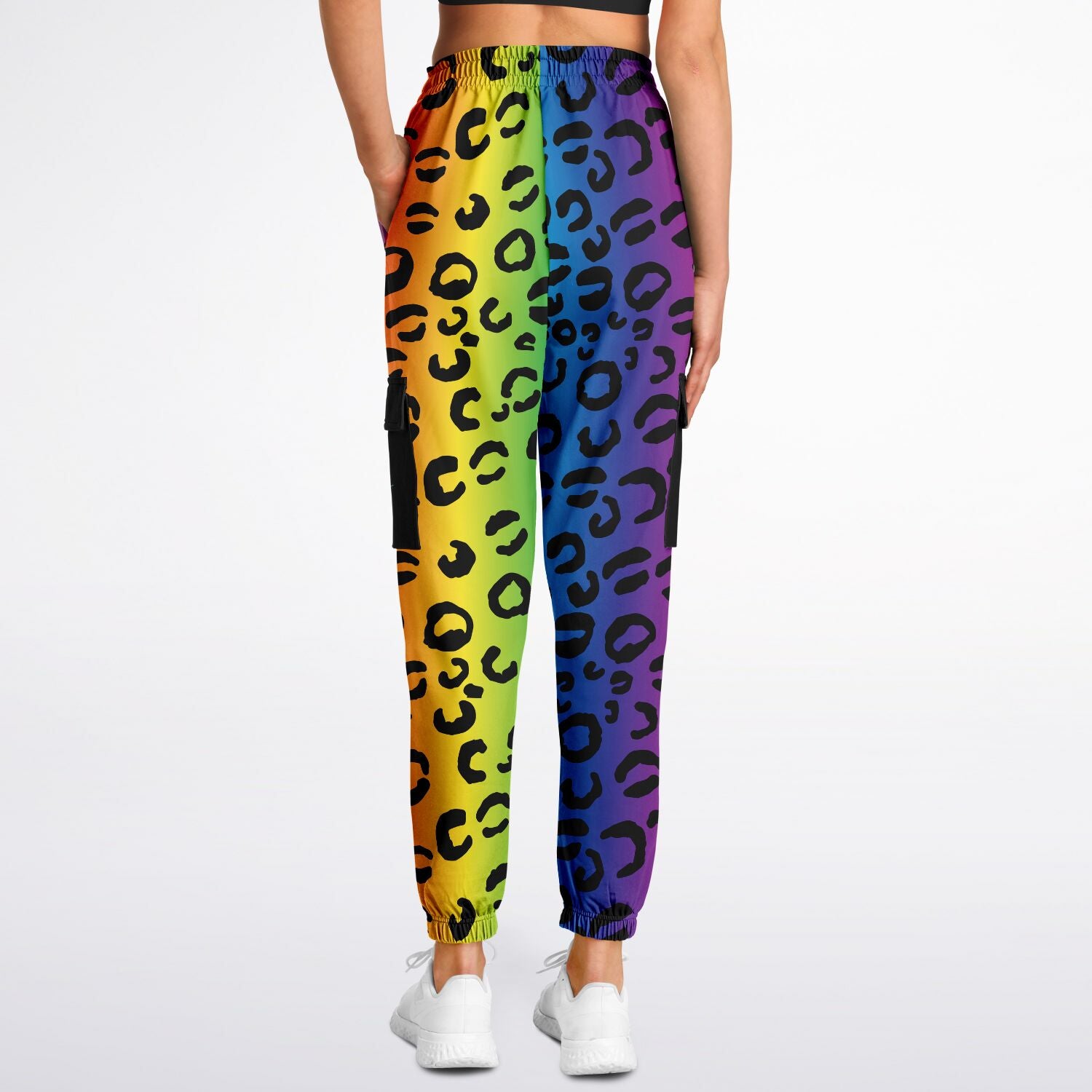 Rainbow Leopard Safari  Sweatpants - HipHatter