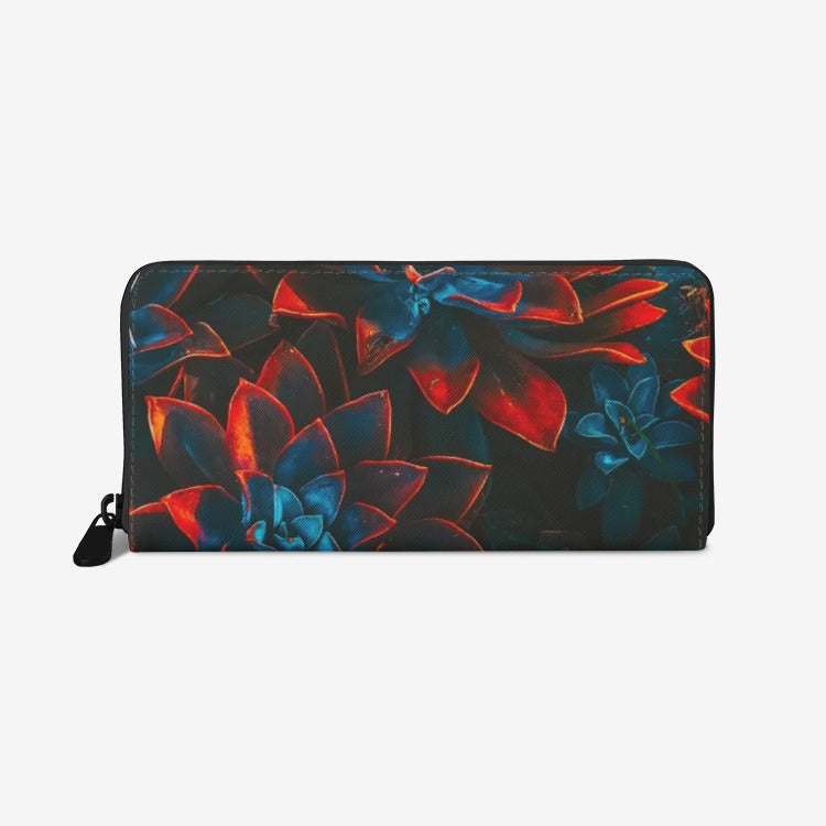 Autumn Flower Premium PU Leather Wallet - HipHatter