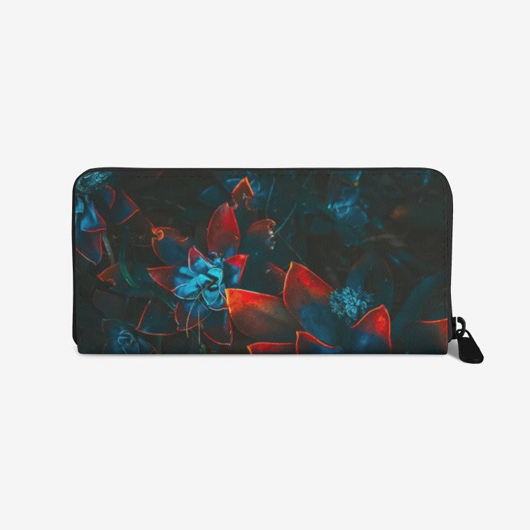 Autumn Flower Premium PU Leather Wallet - HipHatter