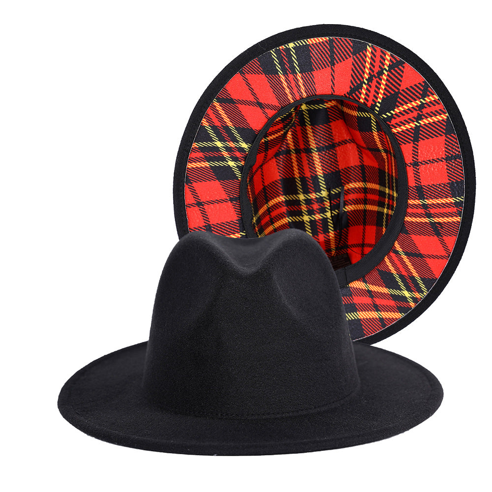 Tartan and Festival Patterned Fedora Hat - HipHatter