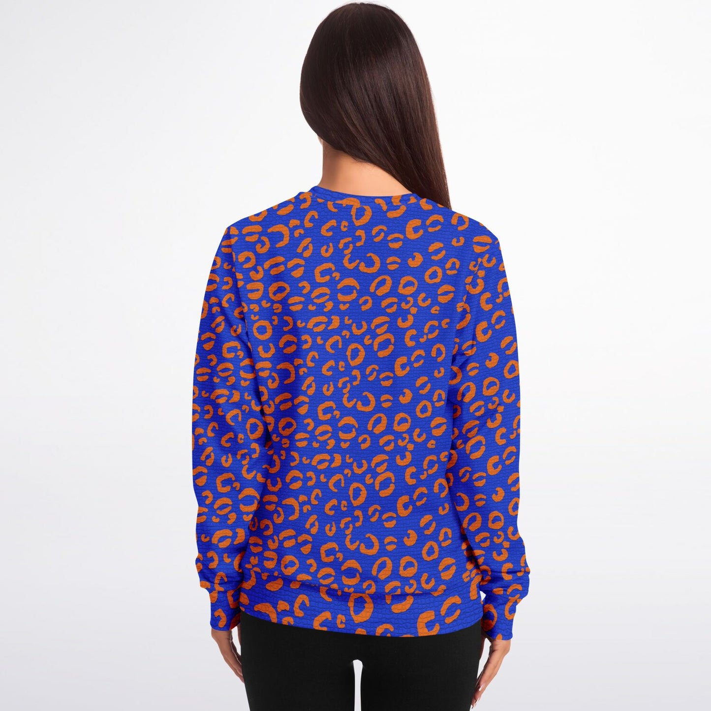 New York Knicks Colour Inspired Mosaic Leopard Print Sweatshirt - HipHatter