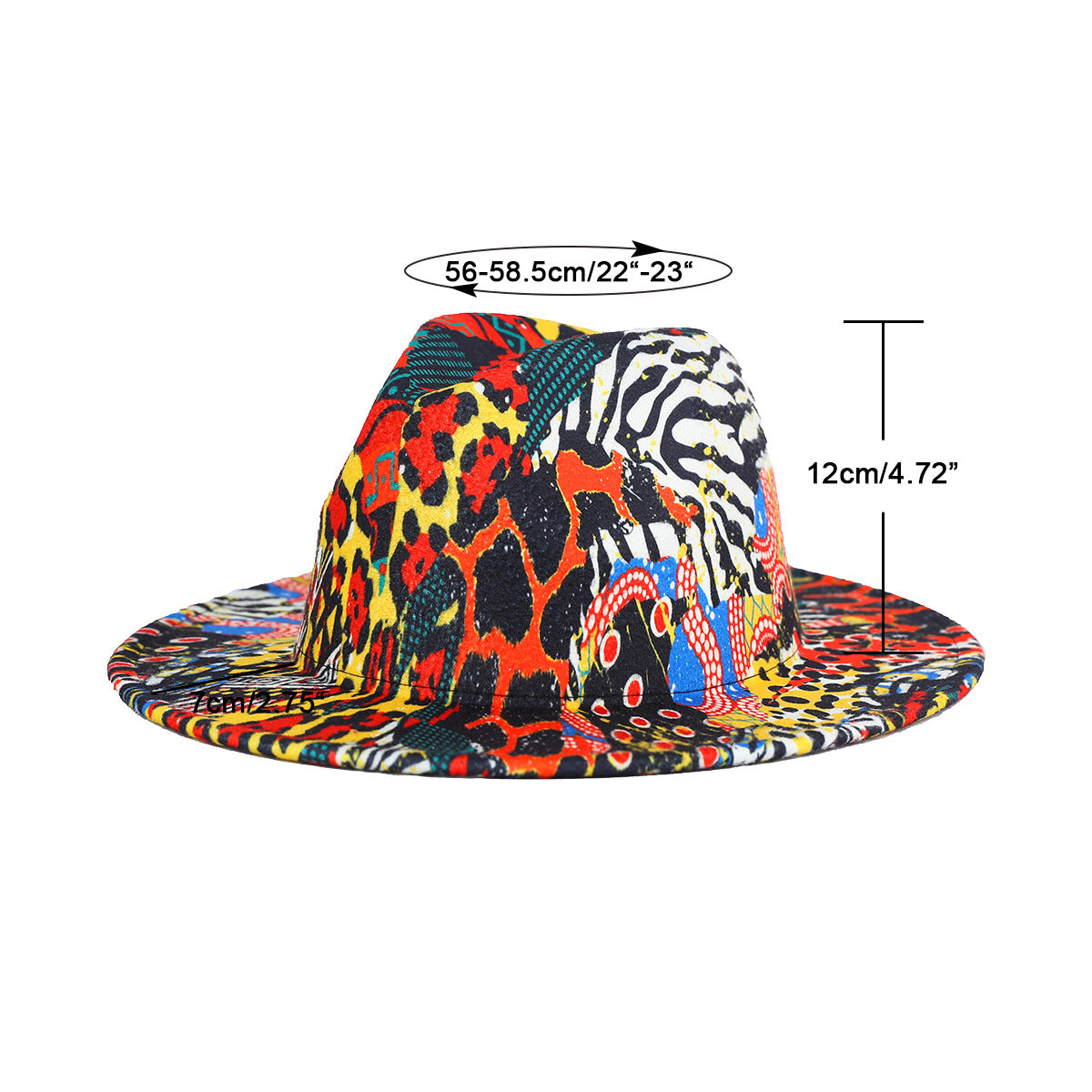 Tartan and Festival Patterned Fedora Hat - HipHatter