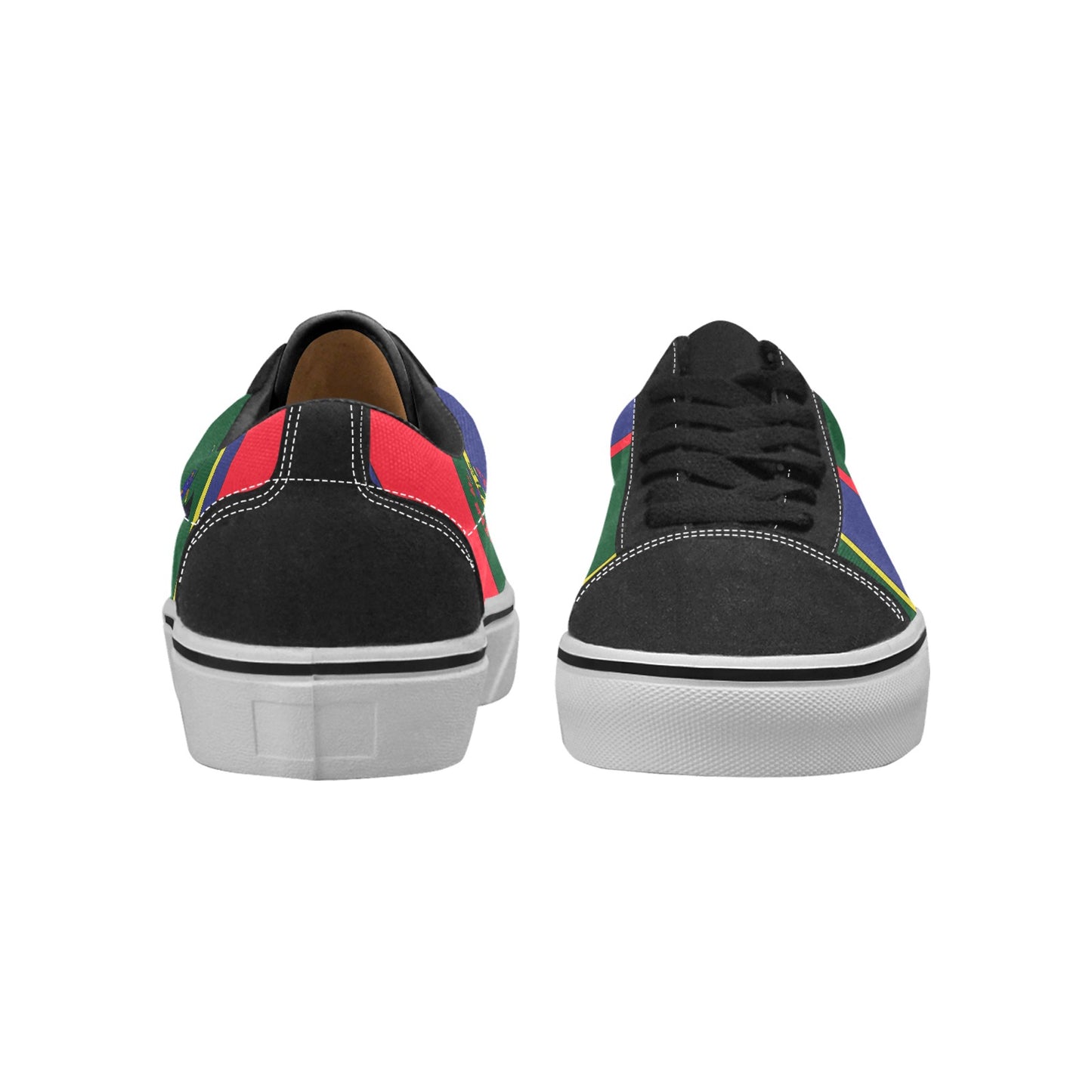 Men's Carib Polo Striped Lace-Up Canvas Shoes - HipHatter