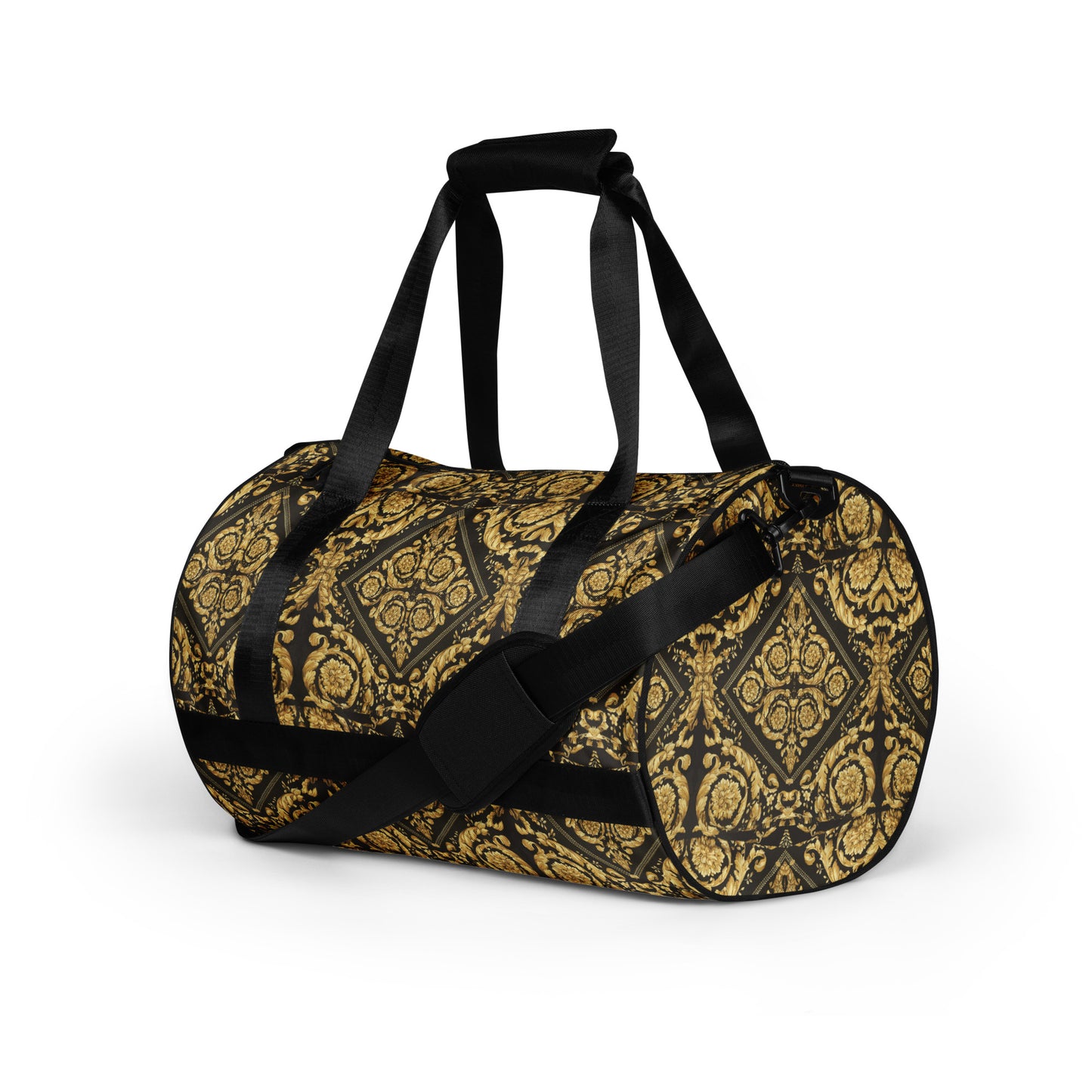 Baroque Gold Scarf Print Gym Bag - HipHatter