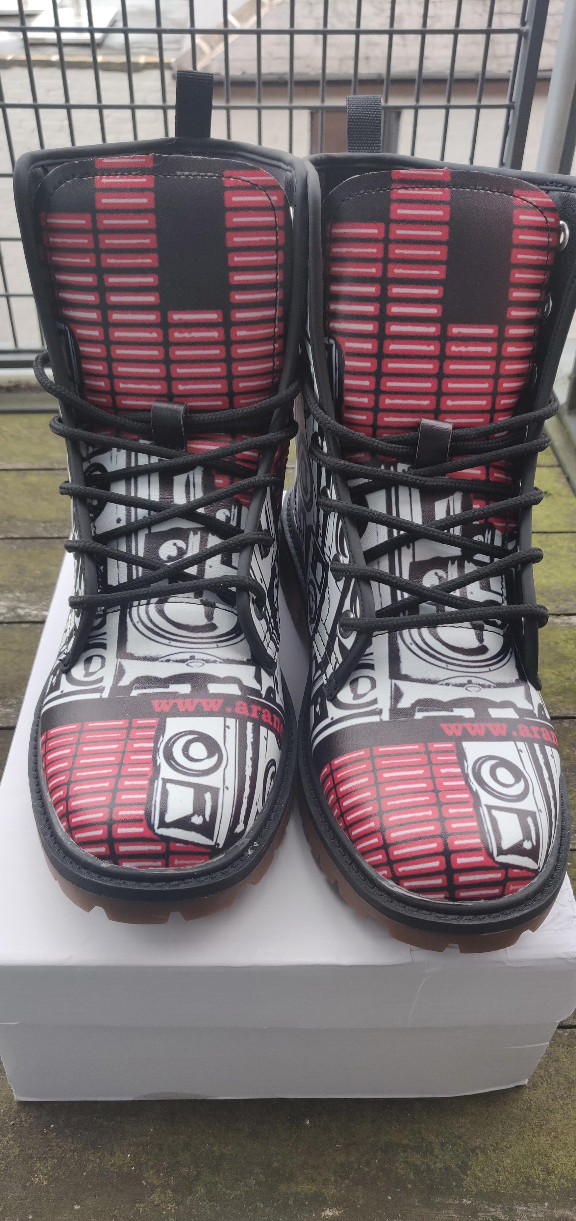 Bass in The City Printed Leather Lightweight Boots - HipHatter