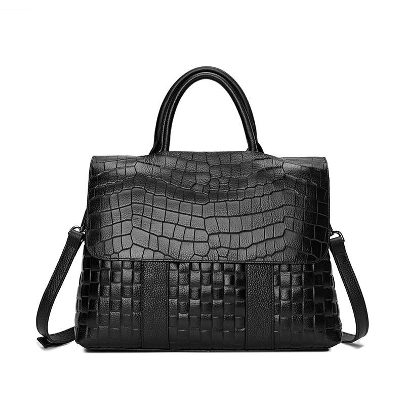 The Ricca Genuine Real Leather Tote Handbag - HipHatter
