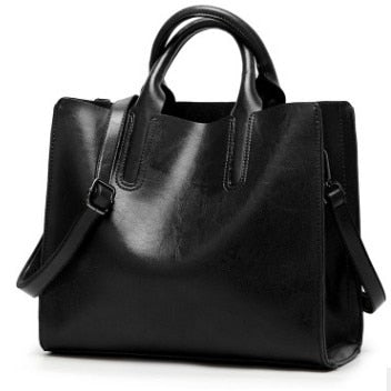 The No Nonsense: Vintage Leather Style Tote Bag - HipHatter