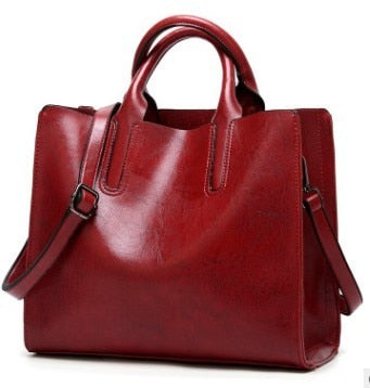 The No Nonsense: Vintage Leather Style Tote Bag - HipHatter