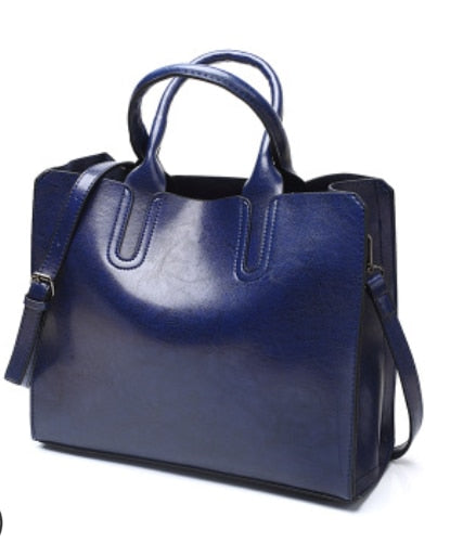 The No Nonsense: Vintage Leather Style Tote Bag - HipHatter