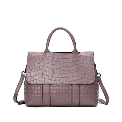 The Ricca Genuine Real Leather Tote Handbag - HipHatter