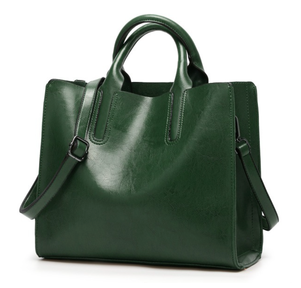 The No Nonsense: Vintage Leather Style Tote Bag - HipHatter