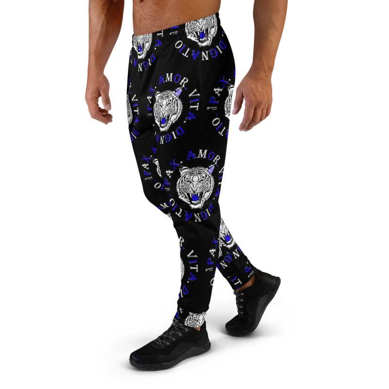 Real Tiger Motto Joggers Blue - HipHatter