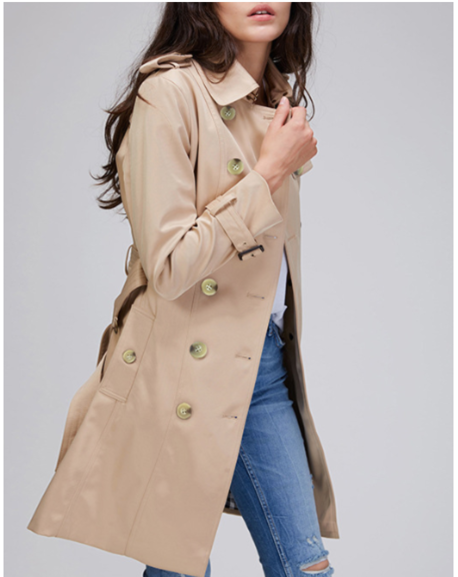 Classic Womens Slim Lined Trench Coat - HipHatter