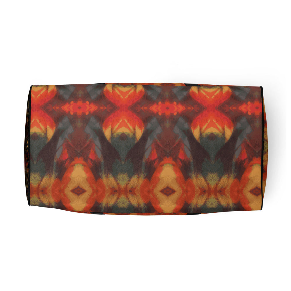 Rainbow Mountain Fleece Print Duffle Bag - HipHatter