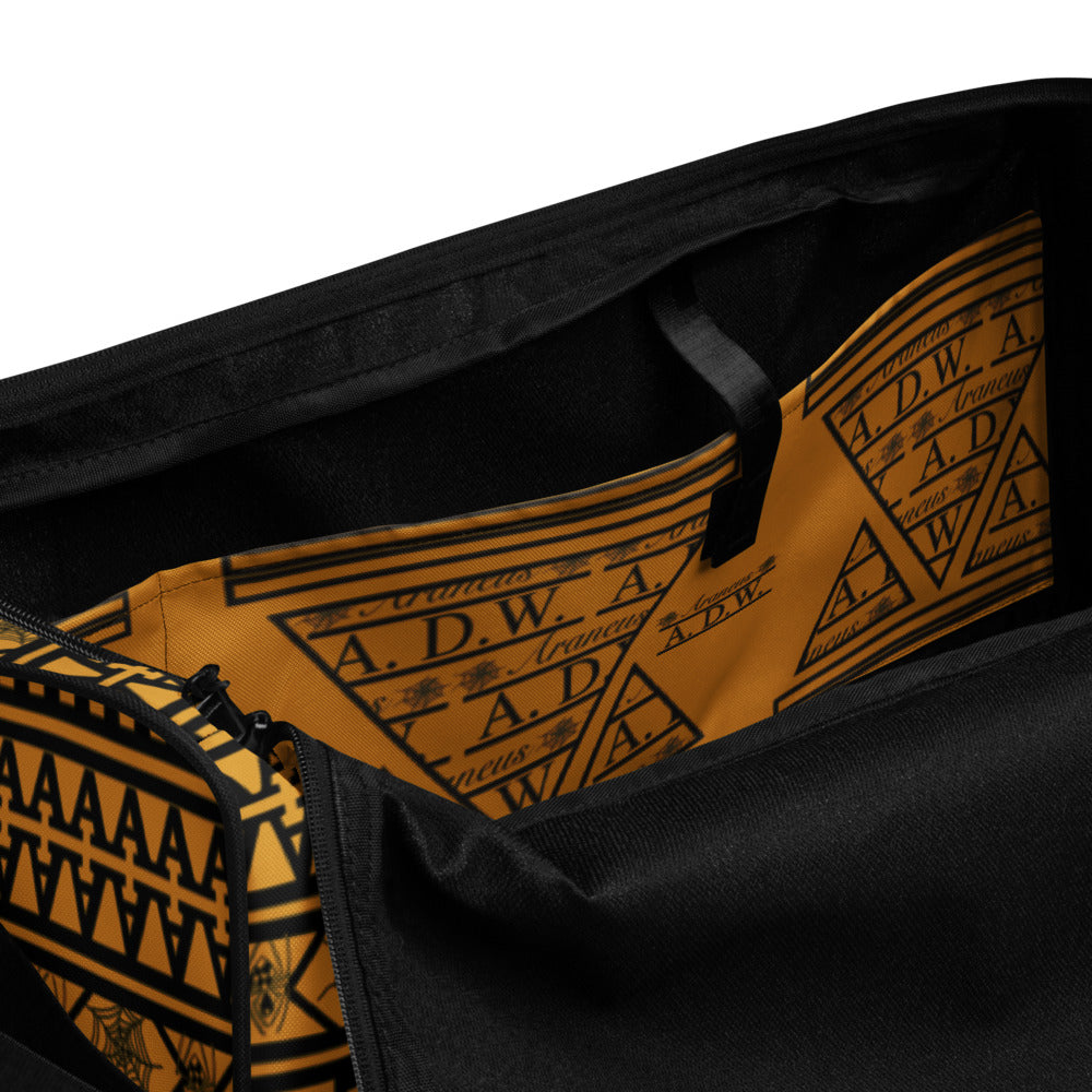 Aztec Gold Print Duffle Gym Bag - HipHatter