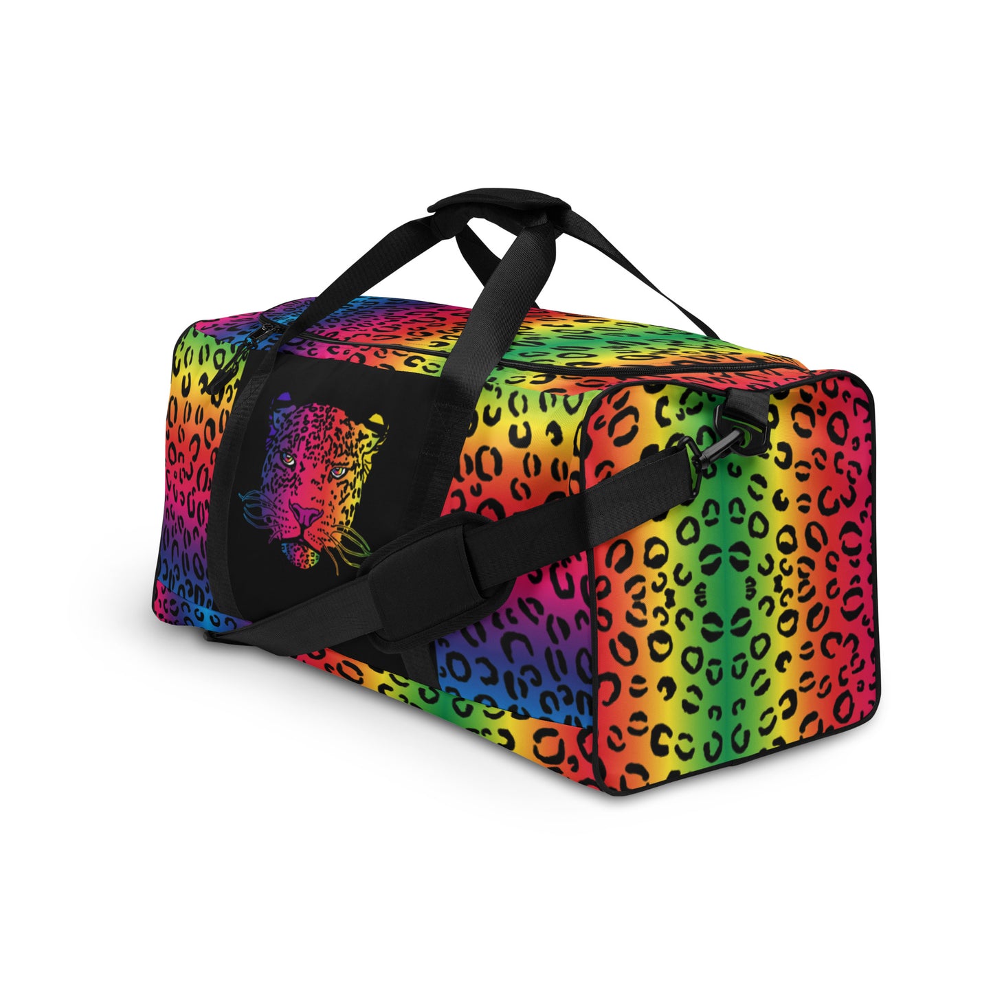 Rainbow Leopard Minimalist Duffle Bag - HipHatter