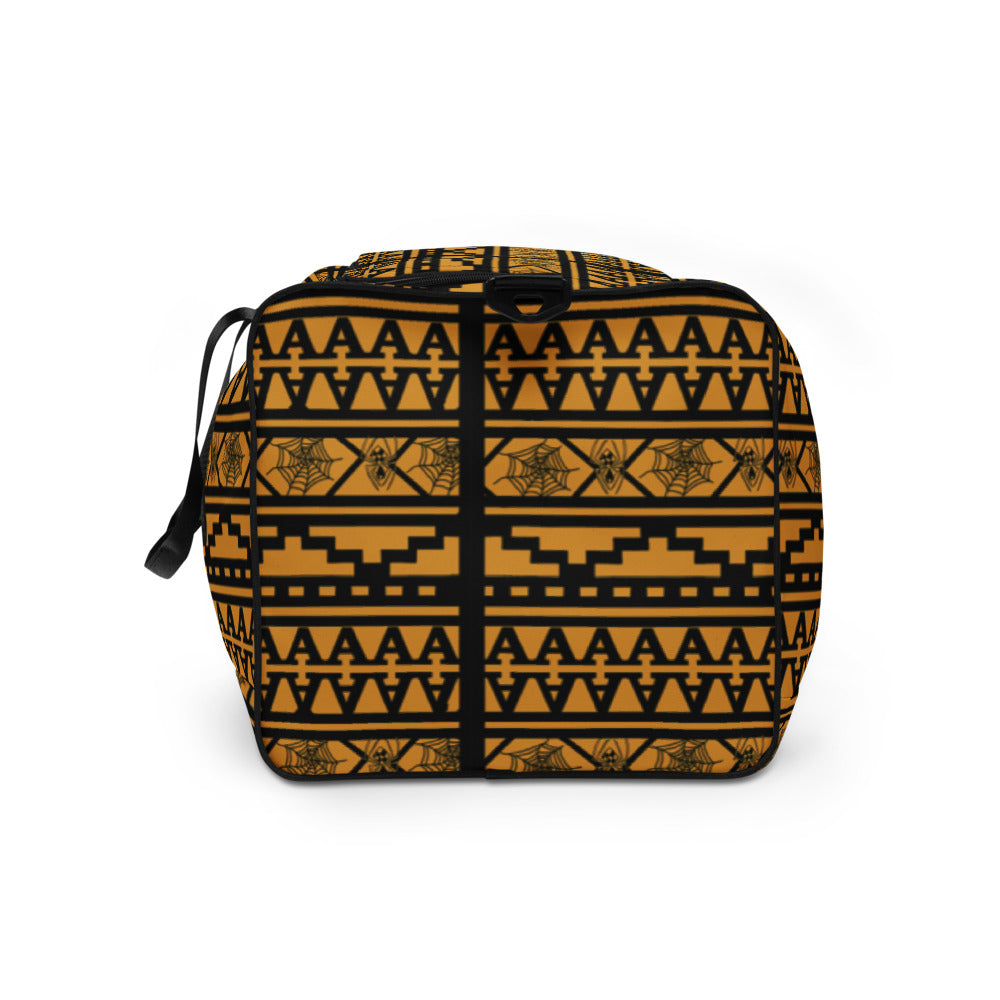 Aztec Gold Print Duffle Gym Bag - HipHatter