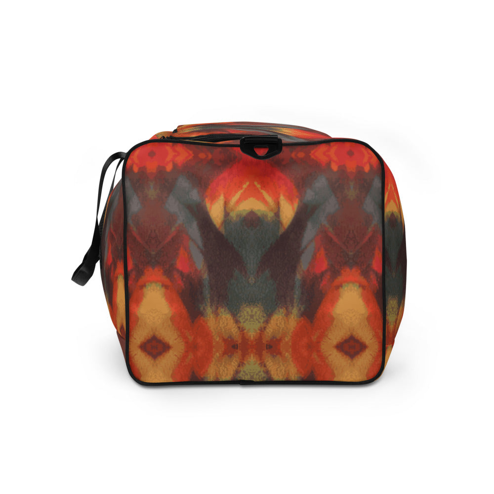 Rainbow Mountain Fleece Print Duffle Bag - HipHatter